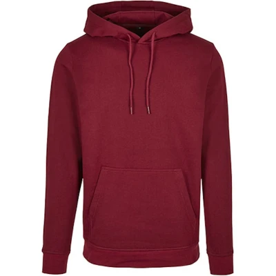 Afbeelding van Unisex Hoodie &#039;Basic&#039; met capuchon Burgundy XS