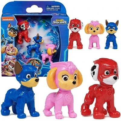 Afbeelding van Paw Patrol The Mighty Movie Pup Squad Figure Gift Pack, 3 jaar, Patrol, Meerkleurig