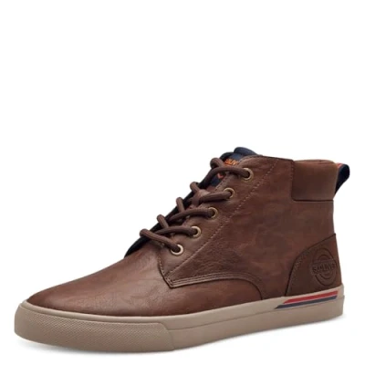 Afbeelding van s.Oliver Stiefelette Sneakers hoog, Heren, Maat: 41, Cognac Kunststof