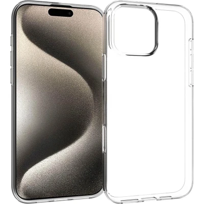 Afbeelding van Accezz Hoesje Geschikt voor iPhone 16 Pro Max Siliconen Clear Backcover Transparant