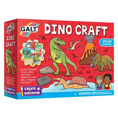 Afbeelding van Galt Speelgoed, maak en ontdek dino craft, knutselset voor kinderen, vanaf 5 jaar