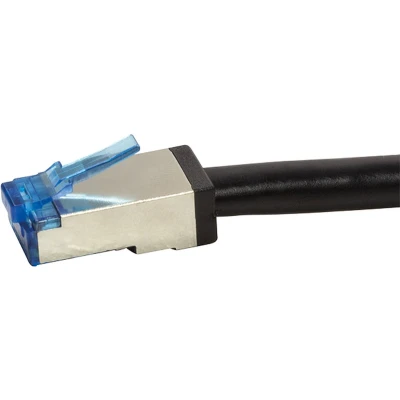 Afbeelding van LogiLink CQ7053S RJ45 Netwerkkabel, patchkabel CAT 6A S/FTP 2.00 m Zwart Afgeschermd, UV bestendig, Oliebestendig 1 stuk(s)