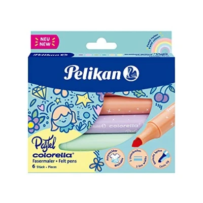 Afbeelding van Pelikan Colorella pastel 818063 viltstiften, 6 stuks
