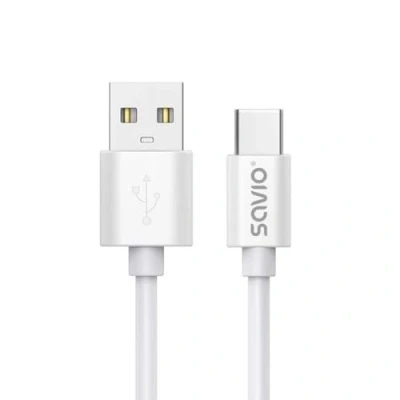 Afbeelding van Savio USB kabel 2 m 2.0 A C Wit CL 168 (3 m, 2.0),