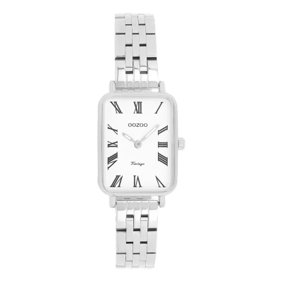 Afbeelding van OOZOO Vintage series Zilverkleurige horloge met roestvrijstalen armband C20410