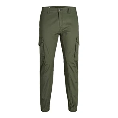 Afbeelding van JACK &amp; JONES JJIPAUL JJFLAKE AKM 542 KELP NOOS herenbroek, Olijfgroen