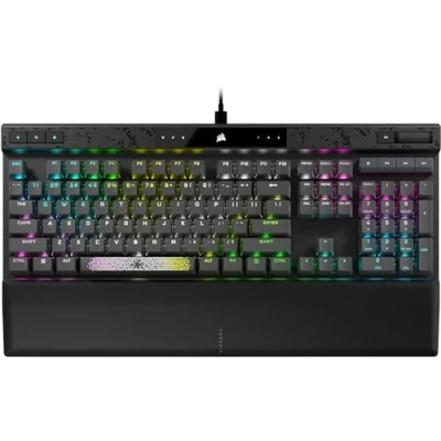 Afbeelding van CORSAIR K70 MAX RGB magnetisch mechanisch gamingtoetsenbord, bekabeld, MGX verstelbare schakelaars, PBT double shot keycaps, Rapid Trigger modus, compatibel met iCUE PC, PS5, PS4, Xbox AZERTY FR