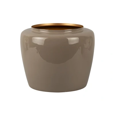 Afbeelding van Present Time Bloempot Grand Grijs Ø25x20 cm Modern,Scandinavisch