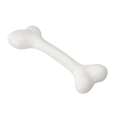 Afbeelding van Ebi Speelgoed Voor Dieren Hond Rubber Been Met Vanille Smaak M 17,75cm Wit 1st