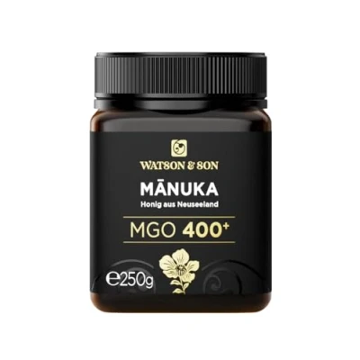 Image de Miel de Manuka MGO 400+ 250g Watson &amp; Son Qualité Premium certifiée Nouvelle Zélande