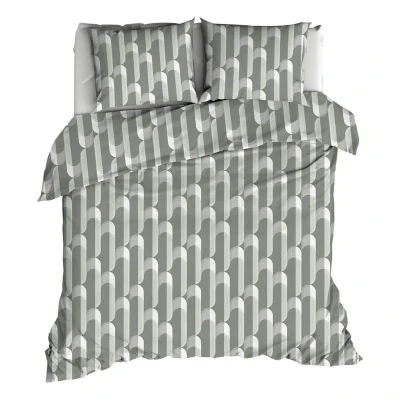 Afbeelding van Satin d&#039;Or Cyril Dekbedovertrek Lits jumeaux 240x200/220 cm Nordic Green