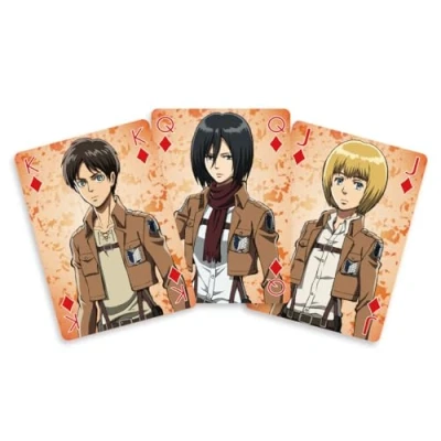 Afbeelding van SAKAMI Attack On Titan Pokerkaarten, wit, 52 stuks