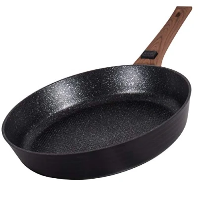 Afbeelding van Durandal Legende pan met: afneembare handgreep in houteffect, verhoogde rand, voor alle warmtebronnen, diameter 20, 24, 28 en 32 cm