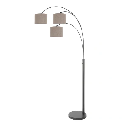 Afbeelding van Steinhauer vloerlamp Sparkled light zwart metaal 3826ZW