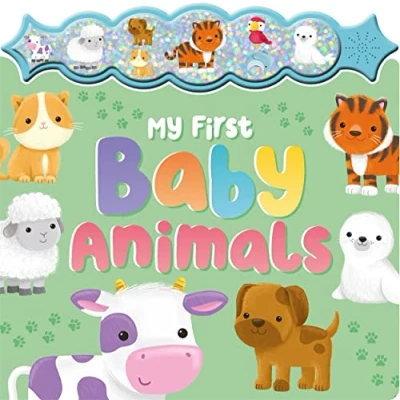 Afbeelding van Sparkly Button Sound Book My First Baby Animals