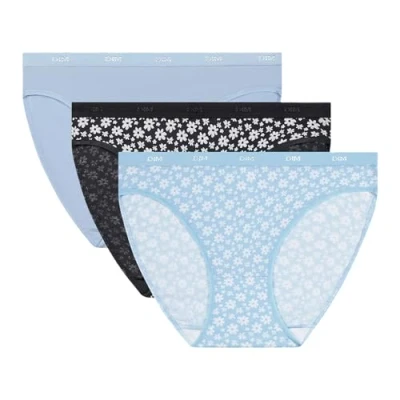 Afbeelding van DIM Les Pockets Comfortabele katoenen damesslip, 3 stuks, Sunday Bloom Set