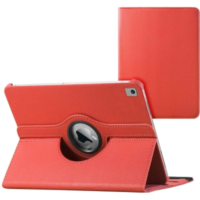 Afbeelding van iMoshion Tablet Hoes Geschikt voor iPad 9 (2021) 9e generatie / 7 (2019) 7e 8 (2020) 8e 360 Draaibare Bookcase Rood