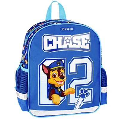 Afbeelding van Paw Patrol Chase Blauwe kleuterschoolrugzak voor jongens, reflecterend 31x25x9cm