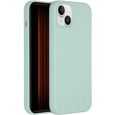 Afbeelding van Accezz Hoesje Geschikt voor iPhone 15 Plus Siliconen Liquid Silicone Backcover met MagSafe blauw