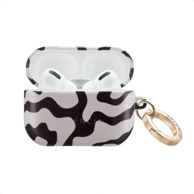 Afbeelding van Selencia Vivid Case Hoesje geschikt voor AirPods Pro Art Wave Black
