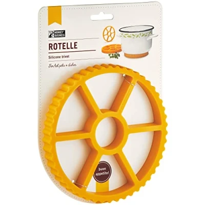 Afbeelding van Monkey Business Grappige en coole onderzetter in de vorm van een rotel/warmtekussen voor keuken reeks keukenaccessoires geïnspireerd door pasta, originele