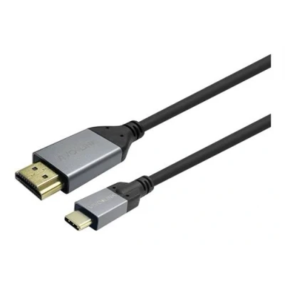 Image de VivoLink Câble adaptateur 24 pin USB C mâle pour HDMI 2 m noir support 4K60Hz, débit de transfert données jusqu&#039;à 18 Gbps