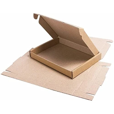 Afbeelding van SmithPackaging 50 stuks bruine kartonnen postbussen C6 groot, 162 x 114 20 mm, golfvormige E golfdozen, Royal Mail