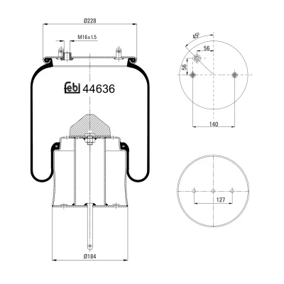Afbeelding van Febi Bilstein Veerbalg 44636