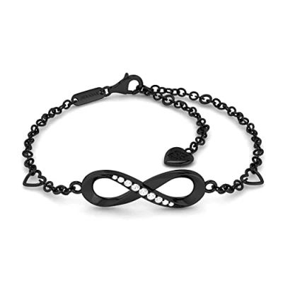 Afbeelding van SERASAR Infinite Sign Sterling Zilveren Armband [Infinity] Zwart 925 Sieraden