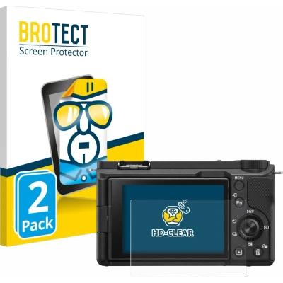 Afbeelding van BROTECT Screenprotector voor Sony Alpha ZV E10 II Folie Beschermfolie transparant (2 Stuks)