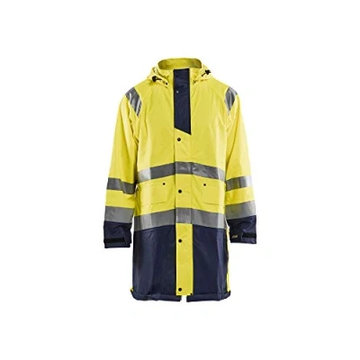 Afbeelding van Blaklader Regenjas High Vis LEVEL 1 4324 2000 Geel/Marineblauw XXL