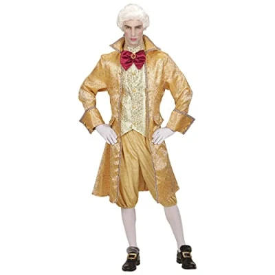 Afbeelding van Widmann Middeleeuwen &amp; Renaissance Kostuum Venetiaanse Edelman Marco Goud Small Carnavalskleding Verkleedkleding