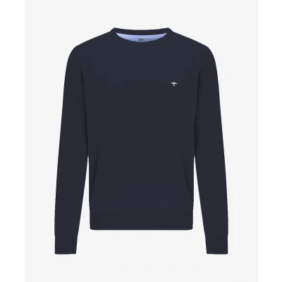 Afbeelding van FynchHatton Trui ONeck Blauw/dessin XXL