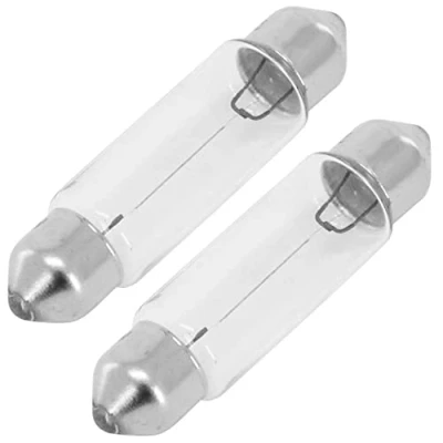 Afbeelding van cyclingcolors 2 x Soffitten lampen 12 V 10 W 36 mm SV8.5 auto motorfiets scooter kentekenverlichting plafondlamp binnen deur handschoenenvak controlelampje