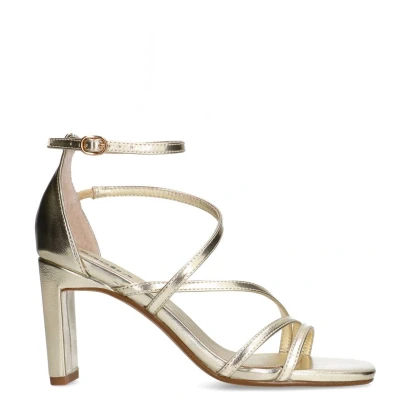 Afbeelding van sacha Sandalen met hoge hak, Dames, Maat: 39, Gold Schoenen