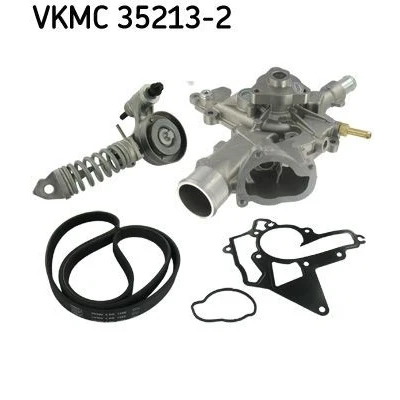 Afbeelding van Skf Poly V riemen kit incl.waterpomp VKMC 35213 2