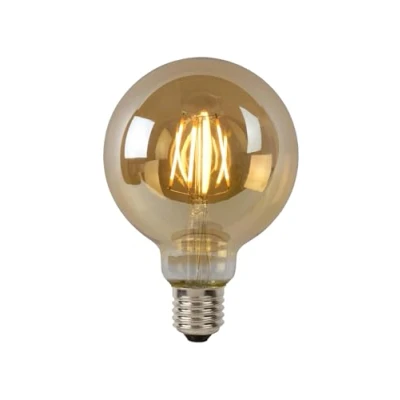 Afbeelding van Lucide G95 Filament lamp Ø 9,5 cm LED Dimb. E27 1x5W 2700K Amber