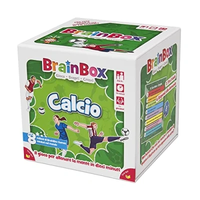 Afbeelding van Asmodee BrainBox Voetbal, trainingsspel, tafelspel, editie in het Italiaans, 6802