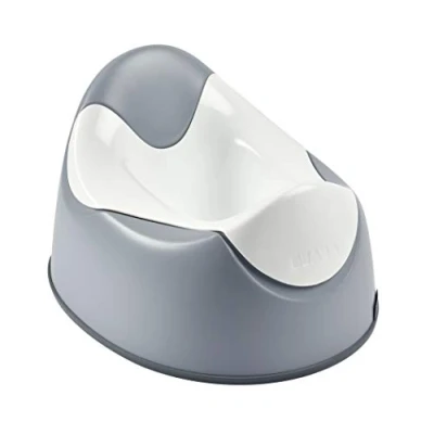 Afbeelding van BÉABA, Ergonomische baby leerpot, handgrepen op de kom, antislip, hygiënisch, onderhoudsvriendelijk, gemaakt in Frankrijk, Light Mist