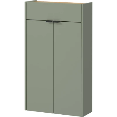Afbeelding van Germania Ameca Taupe Groen / Eiken Schoenenkast Hoog