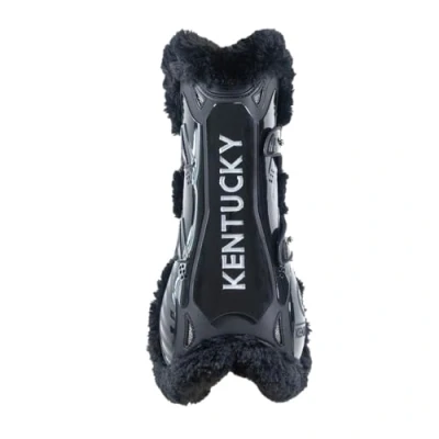 Afbeelding van Schapen Vegan elastische bamboe beenkap, zwart/bont, zwart, L