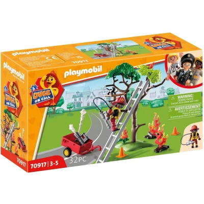 Afbeelding van PLAYMOBIL Duck On Call Brandweeractie. Red de kat! 70917