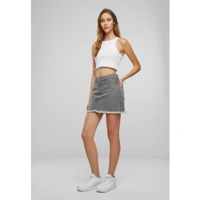 Afbeelding van Urban Classics Heavy Jeansrok, Dames, Maat: XXL, New grey washed