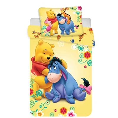 Afbeelding van Disney Winnie the Pooh Baby Dekbedovertrek 100 x 135 cm Geel