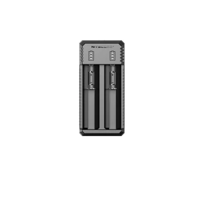 Afbeelding van Nitecore 2 weg USB lader UI2 met laadstroom max. 800 mAh, 3 LED, laadt 21700 77 80mm