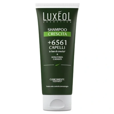 Afbeelding van LUXÉOL Shampoo Kracht en dichtheid Haar in de groeifase* Klinisch getest* 86% natuurlijke ingrediënten Unisex Vrouwen/mannen 200 ml