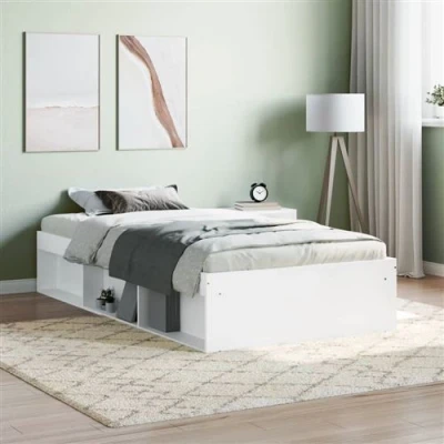 Afbeelding van Bedframe Bruineikenkleurig 140X200 cm 100 x 200 / Wit