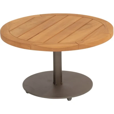Afbeelding van Volta lounge tuintafel met middenpoot 60xH35 cm aluminium terre 4 Seasons Outdoor