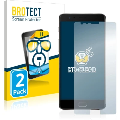 Afbeelding van BROTECT Screenprotector voor OnePlus 3T Folie Beschermfolie transparant (2 Stuks)