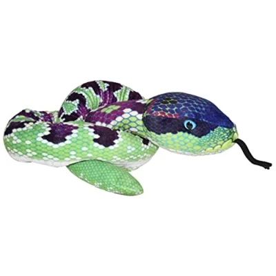 Afbeelding van Wild Republic Knuffel Slang Junior 137 Cm Pluche Groen/paars